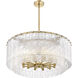 Glacier 12 Light 33 inch Modern Gold Pendant Ceiling Light