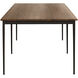 Boylen 116 X 40 inch Dark Walnut Dining Table
