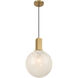 Narra 1 Light 12 inch Legacy Brass Pendant Ceiling Light