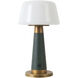 Clemence 10.5 inch 3 watt Pine Green Table Lamp Portable Light