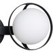 Parker 2 Light 16 inch Matte Black Vanity Light Wall Light
