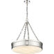 Anders LED 22 inch Polished Nickel Chandelier Ceiling Light in 23