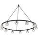 Aragon 12 Light 48 inch Matte Black Chandelier Ceiling Light