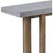 Merrell 63 X 15.75 inch Polished Concrete with Brown Console Table