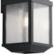 Springfield 1 Light 21 inch Distressed Black Outdoor Wall, Large