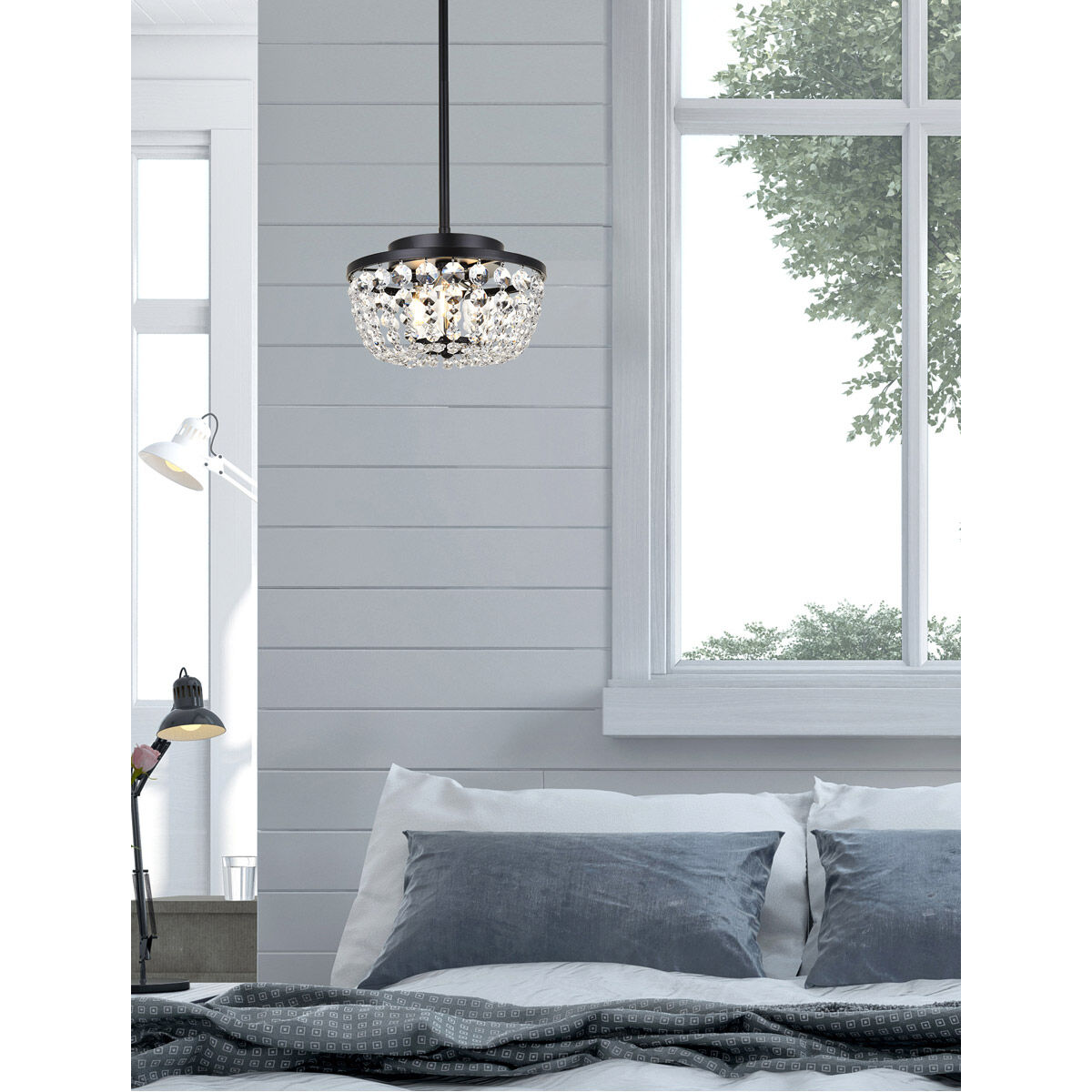Gianna 3 Light 10 inch Black Pendant Ceiling Light
