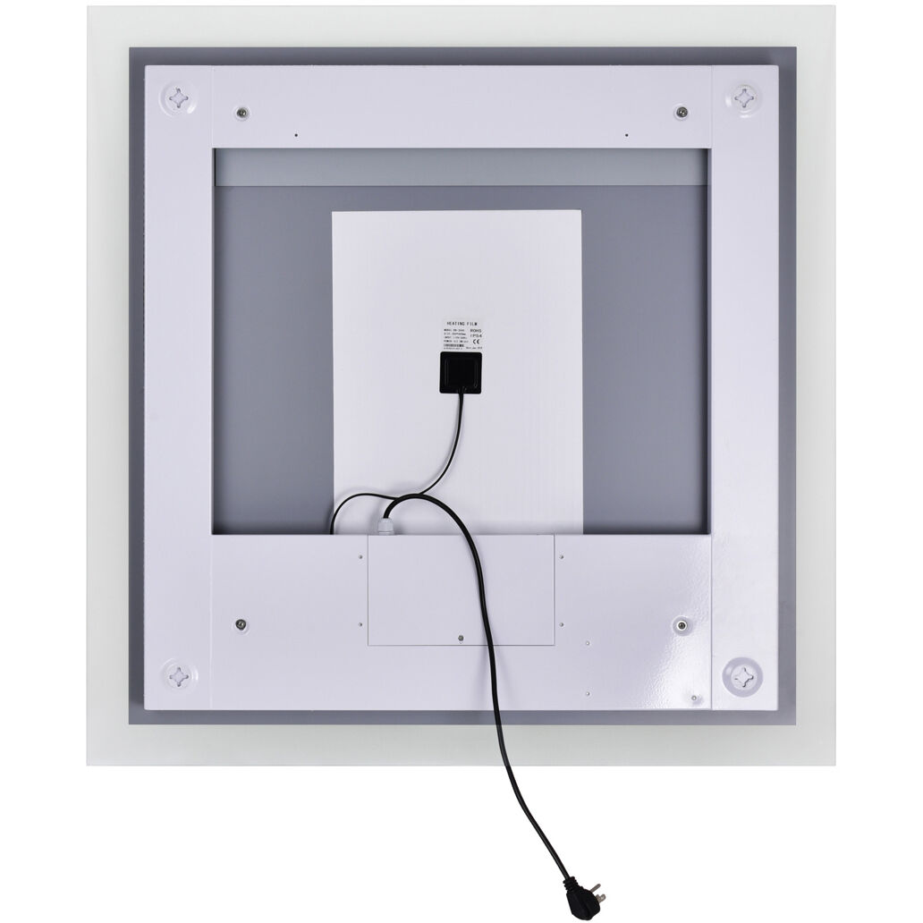 Abigail 36 X 35.5 inch Matte White Mirror, Square