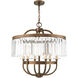Ashton 6 Light 24 inch Hand Painted Palacial Bronze Chandelier Ceiling Light
