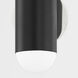 Kira 2 Light Polished Nickel/Soft Black Wall Sconce Wall Light
