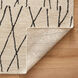 Myra 90 X 63 inch Black/White Rug in 5 x 7