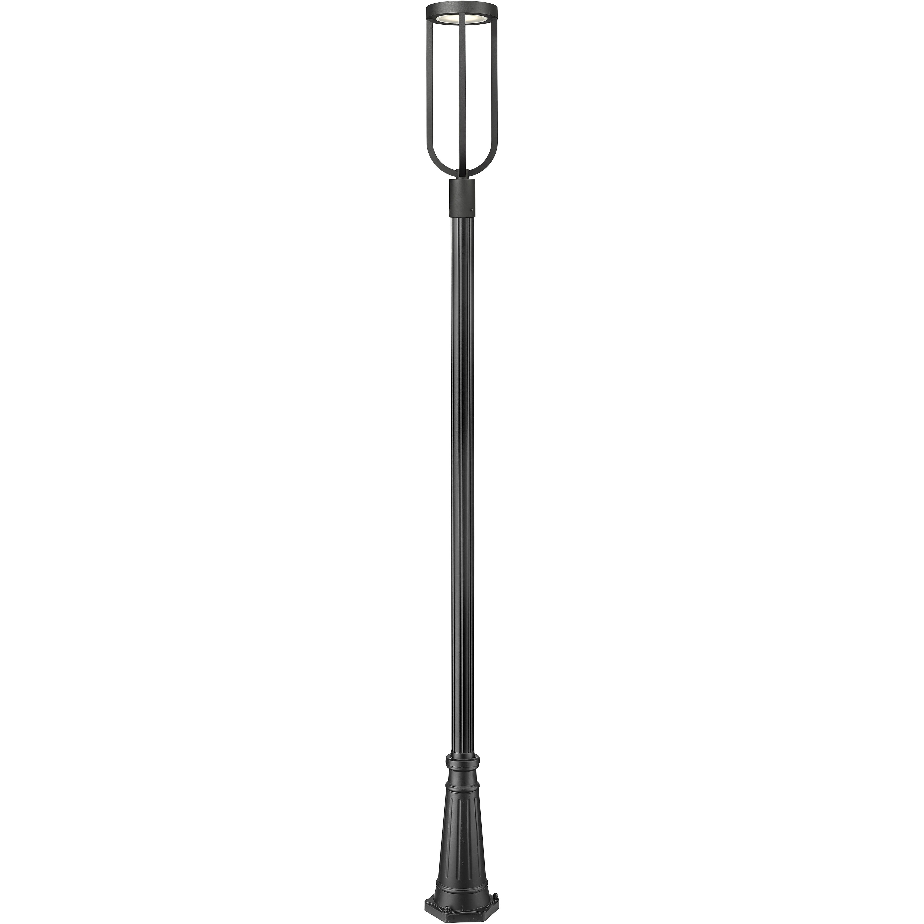 Leland LED 117.75 inch Sand Black Outdoor Post Mounted Fixture