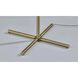 Imogen 67.13 inch 150.00 watt Antique Brass and Clear Glass Shelf Floor Lamp Portable Light