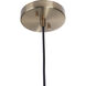 Centric LED 10 inch Satin Brass Pendant Ceiling Light