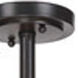 Danbury 4 Light 18 inch Matte Black Semi Flush Ceiling Light