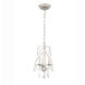 Ashton 3 Light 10 inch Olde Silver Mini Chandelier Ceiling Light in Clear Hand Cut