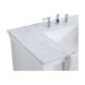 Clement 36 X 22 X 34 inch White Bathroom Vanity Cabinet
