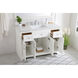 Moore 48 X 22 X 34 inch White Vanity Sink Set