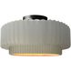 Radiance Collection - Pleated Tier Semi-Flush Ceiling Light, Form+Finish+Function