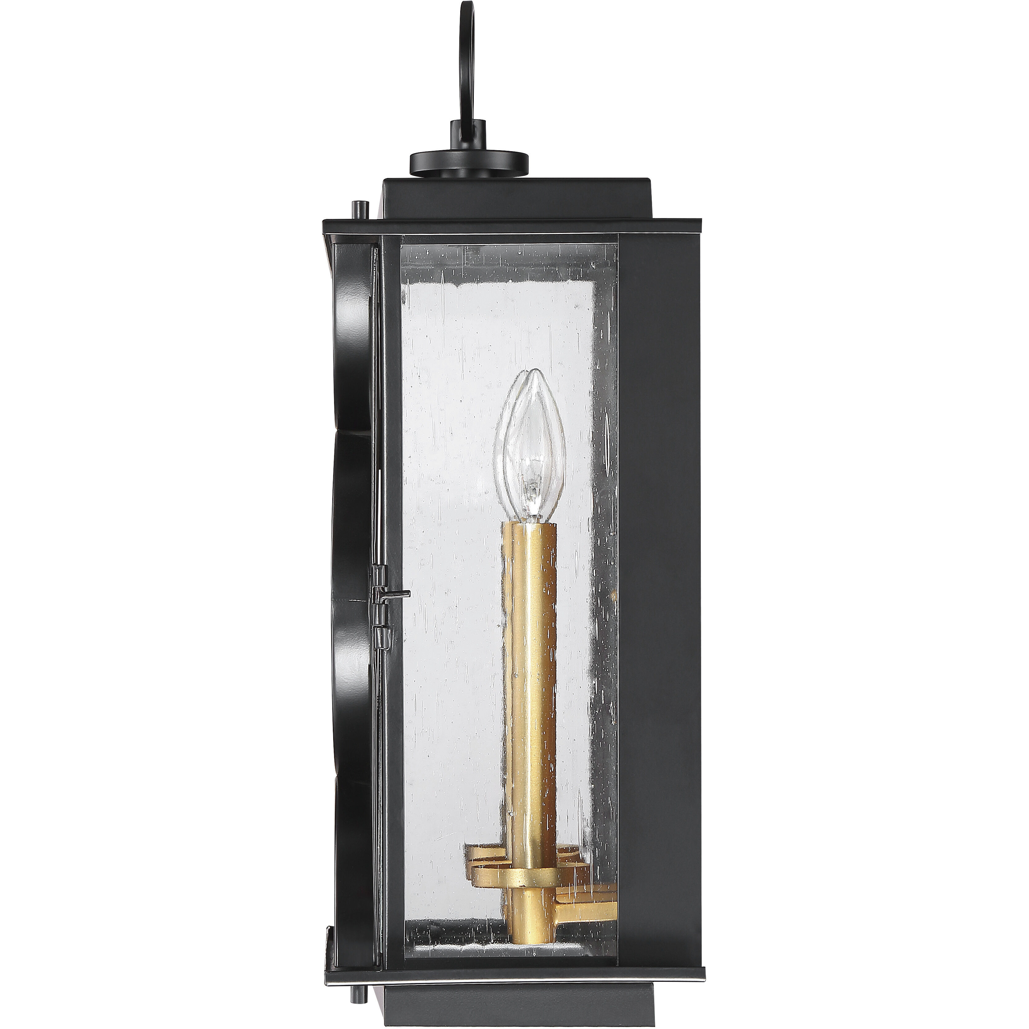 Hamilton 3 Light 20 inch Midnight/Patina Aged Brass Outdoor Wall Mount