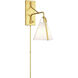 Fulton 18 inch 60.00 watt Antique Gold Task Sconce Wall Light