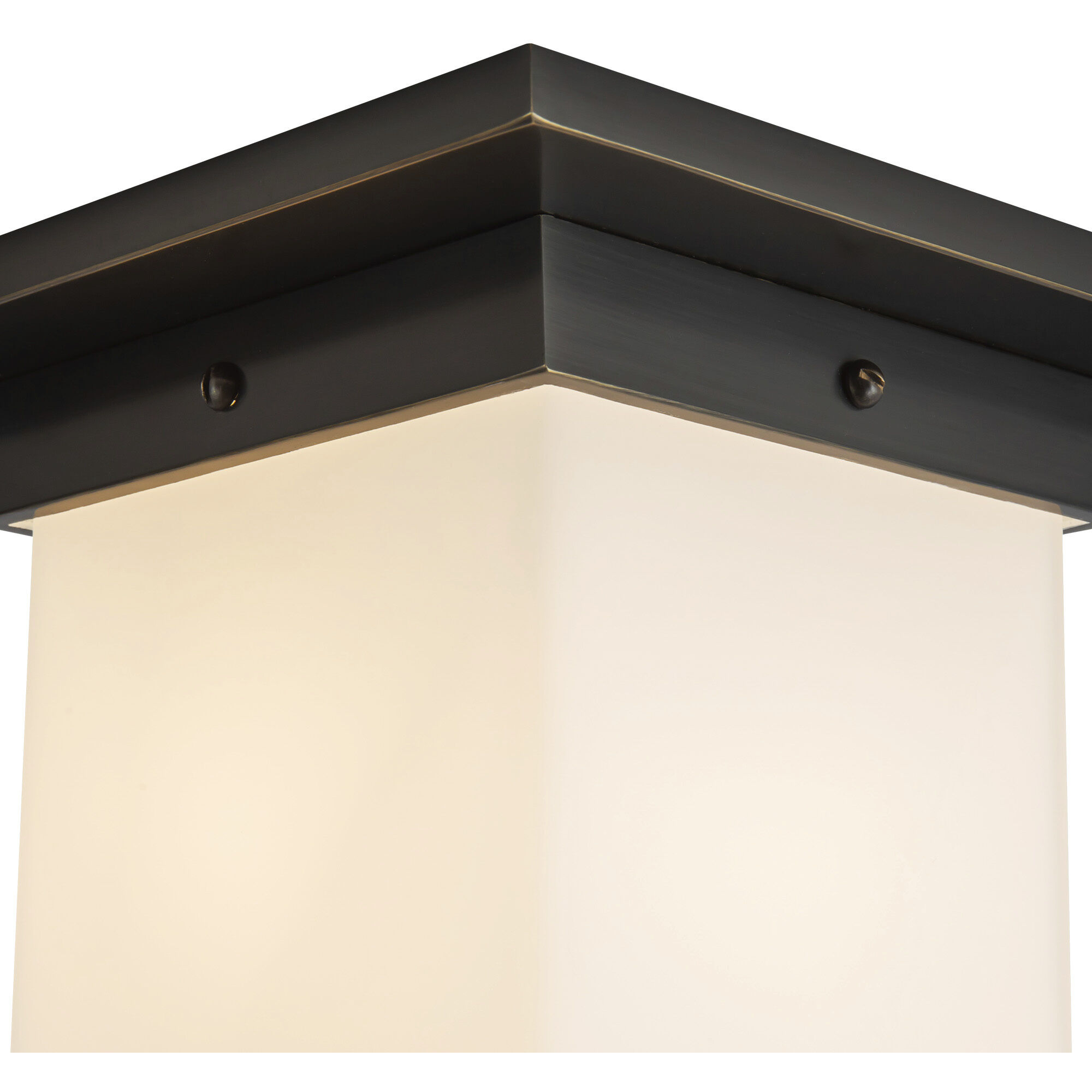 Mineral 1 Light 7.88 inch Urban Bronze and Matte Opal Glass Flush Mount Ceiling Light in Opal Glass Shade