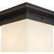 Mineral 1 Light 7.88 inch Urban Bronze and Matte Opal Glass Flush Mount Ceiling Light in Opal Glass Shade