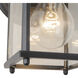 Grove 1 Light 8.5 inch Black Exterior Wall Sconce
