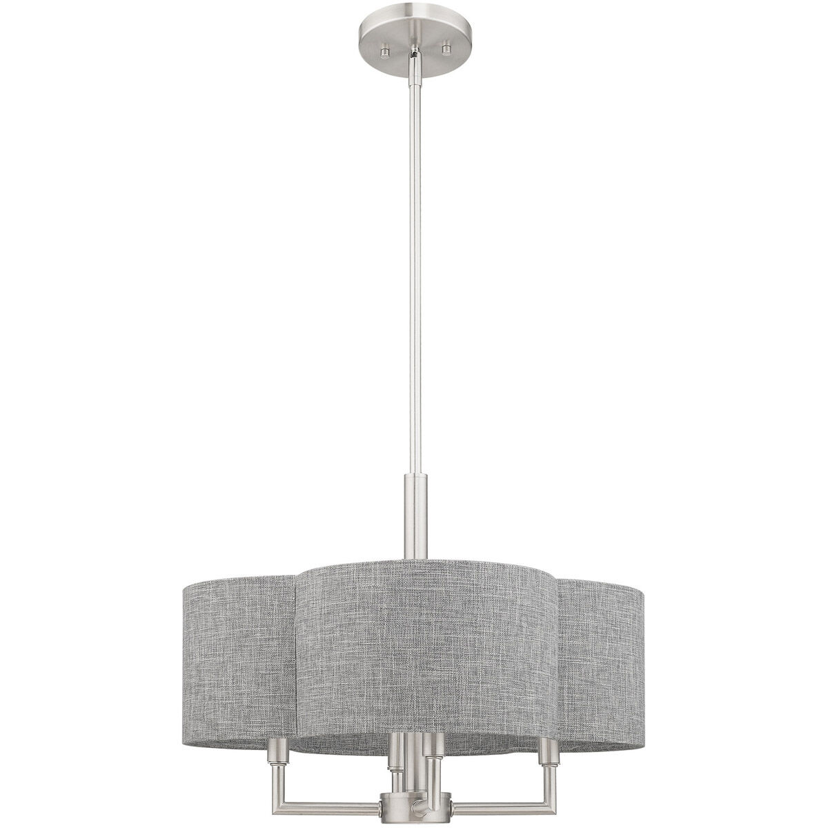 Kalmar 4 Light 18 inch Brushed Nickel Pendant Chandelier Ceiling Light