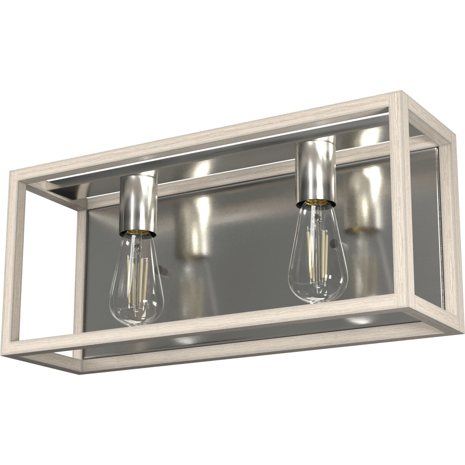 Squire Manor 2 Light 17 inch Brushed Nickel Vanity Light Wall Light