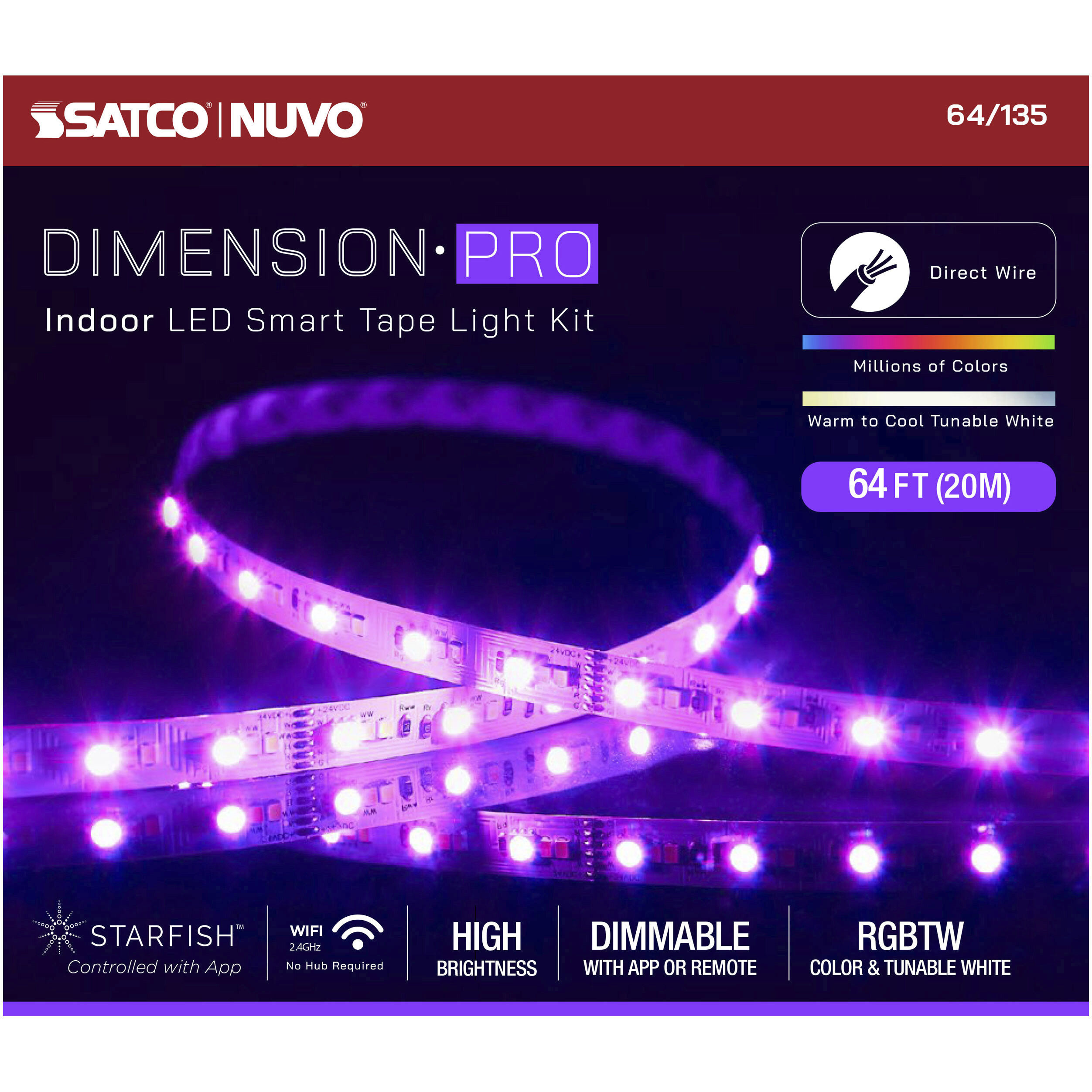Dimension White 2700K 787.44 inch Tape Light