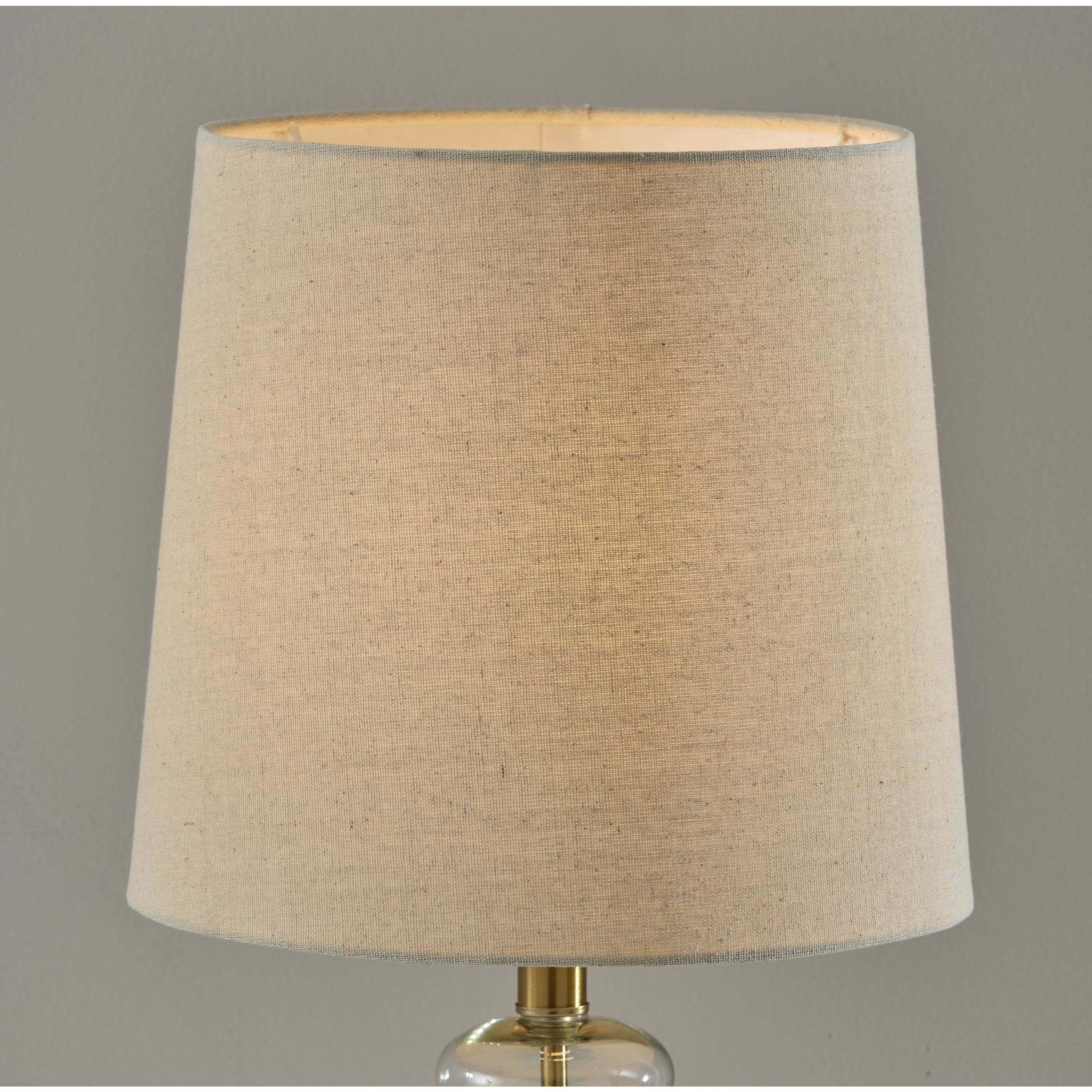 Sonata 26 inch 60.00 watt Glass Table Lamp Portable Light, Simplee Adesso