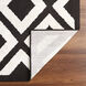 Optika 36 X 24 inch Black/White Rug in 2 x 3