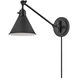 Arti 1 Light 7.75 inch Black Indoor Wall Sconce Wall Light