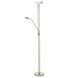 Baya 1 70.86 inch 20 watt Matte Nickel Floor Lamp Portable Light