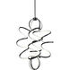 Synergy LED 31.5 inch Black Chandelier Ceiling Light