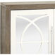 Zoran Brown with Weathered White and Mirror Credenza