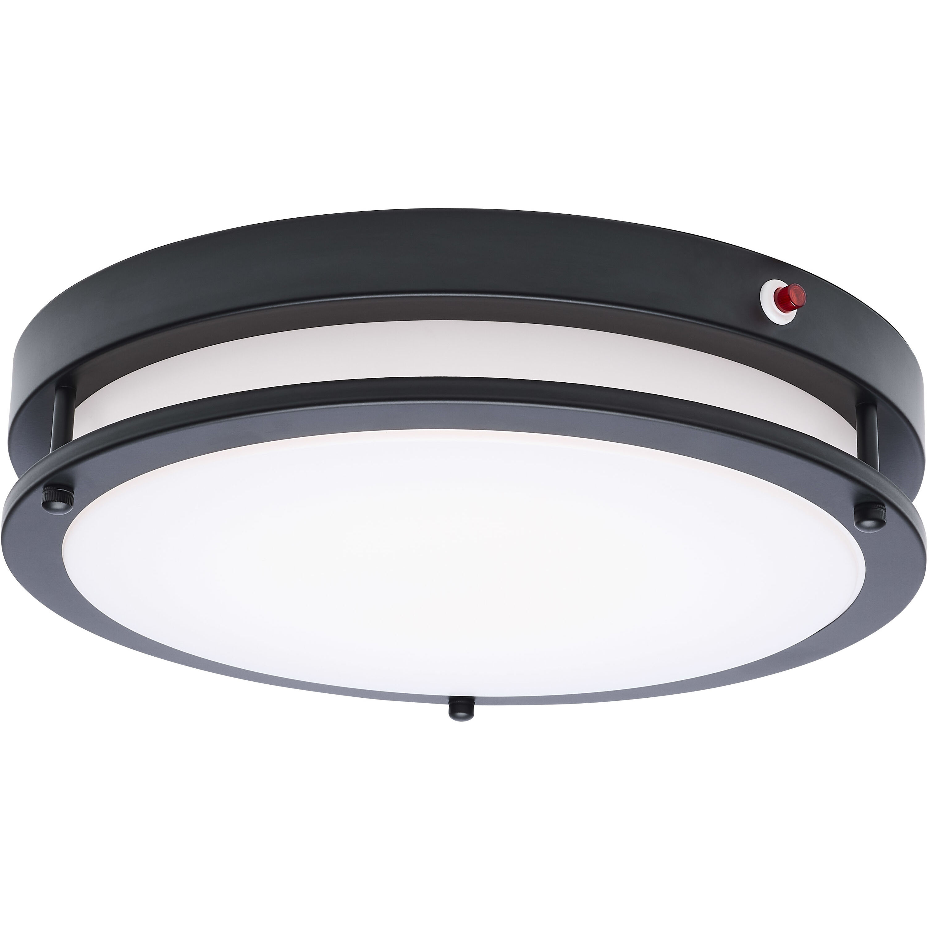 Glamour LED 13 inch Black Flush Ceiling Light