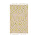 Nettie 36 X 24 inch Neutral and Green Area Rug, Wool and Cotton