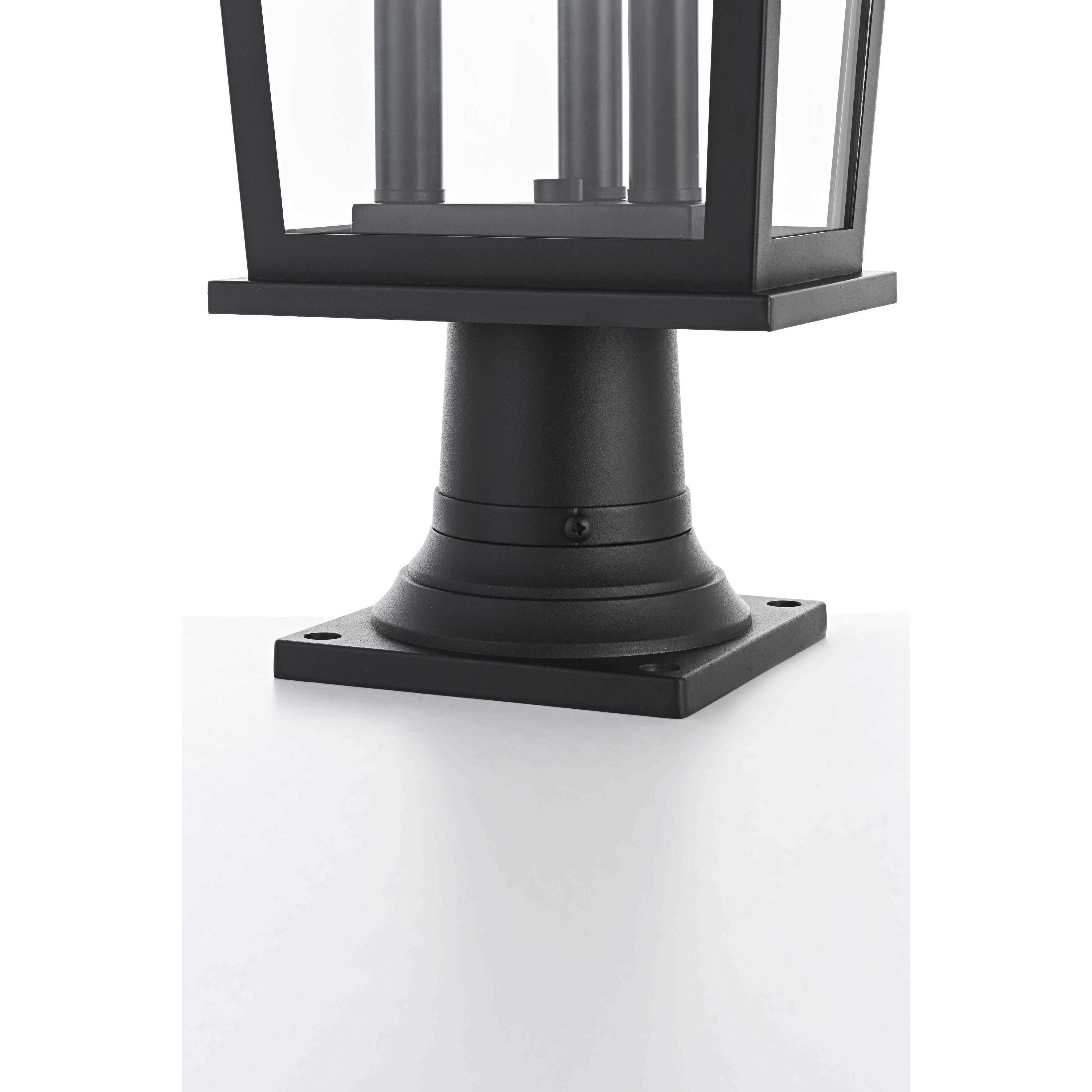 Berks 3 Light 20.5 inch Black Outdoor Post Light