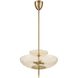 Fiorello 4 Light 21 inch Brushed Gold Convertible Pendant Ceiling Light