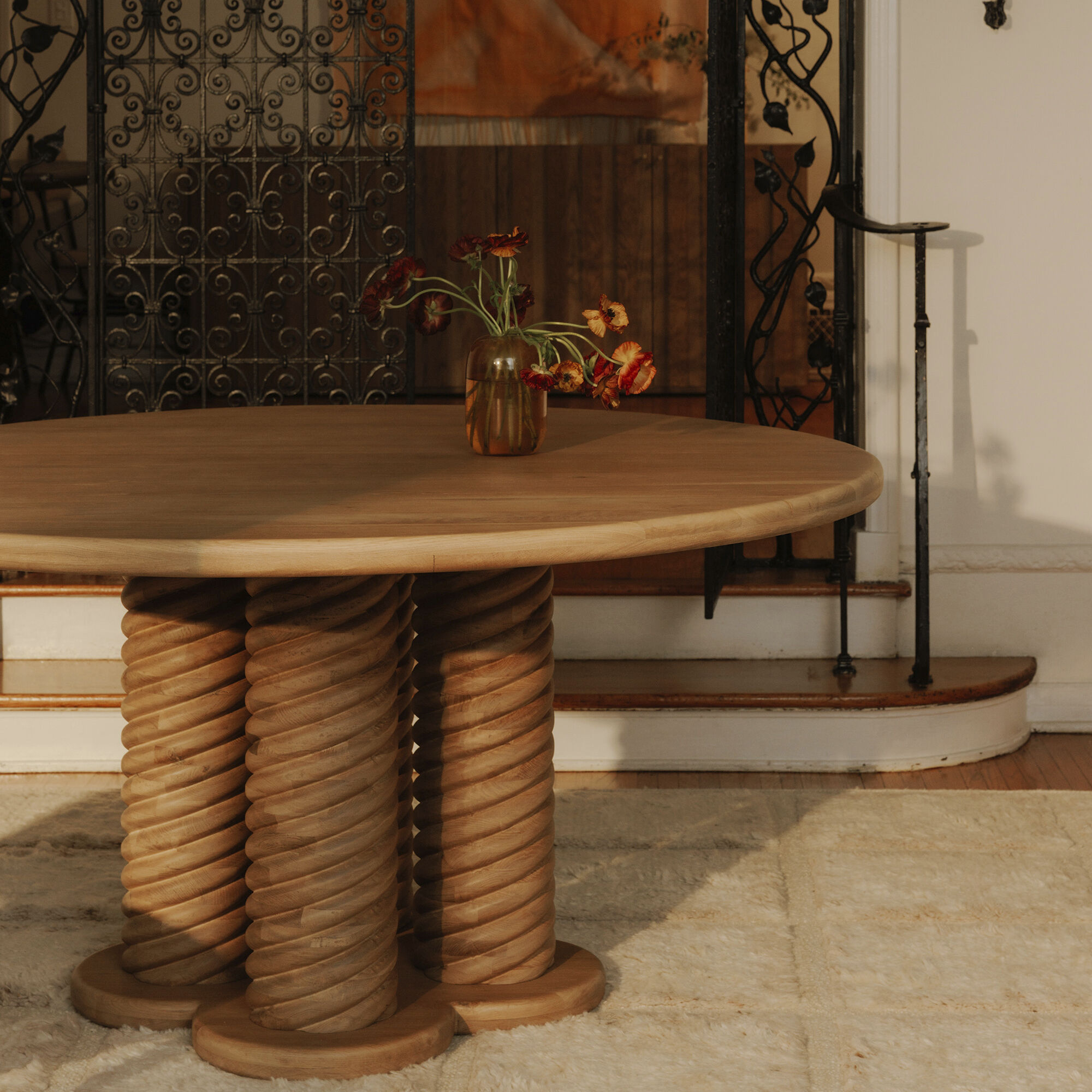 Treccia 60 X 60 inch Natural Dining Table
