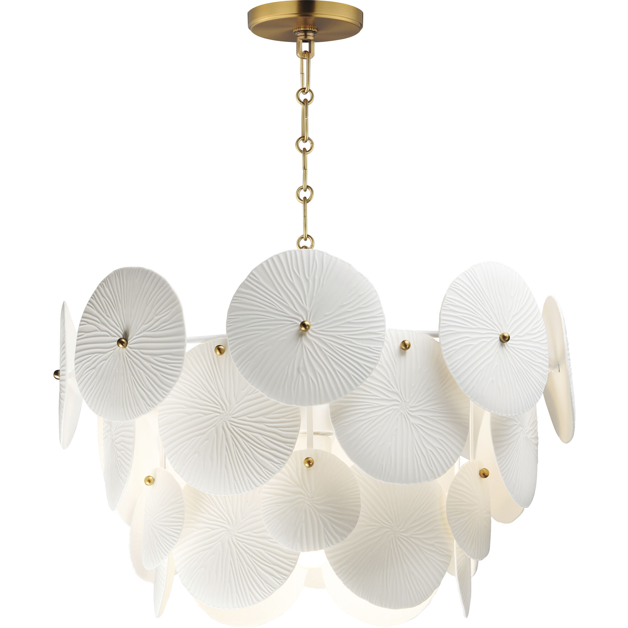 Isla 4 Light 20.5 inch Natural Aged Brass Mini Chandelier Ceiling Light