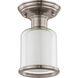 Middlebush 1 Light 6 inch Brushed Nickel Semi-Flush Mount Ceiling Light