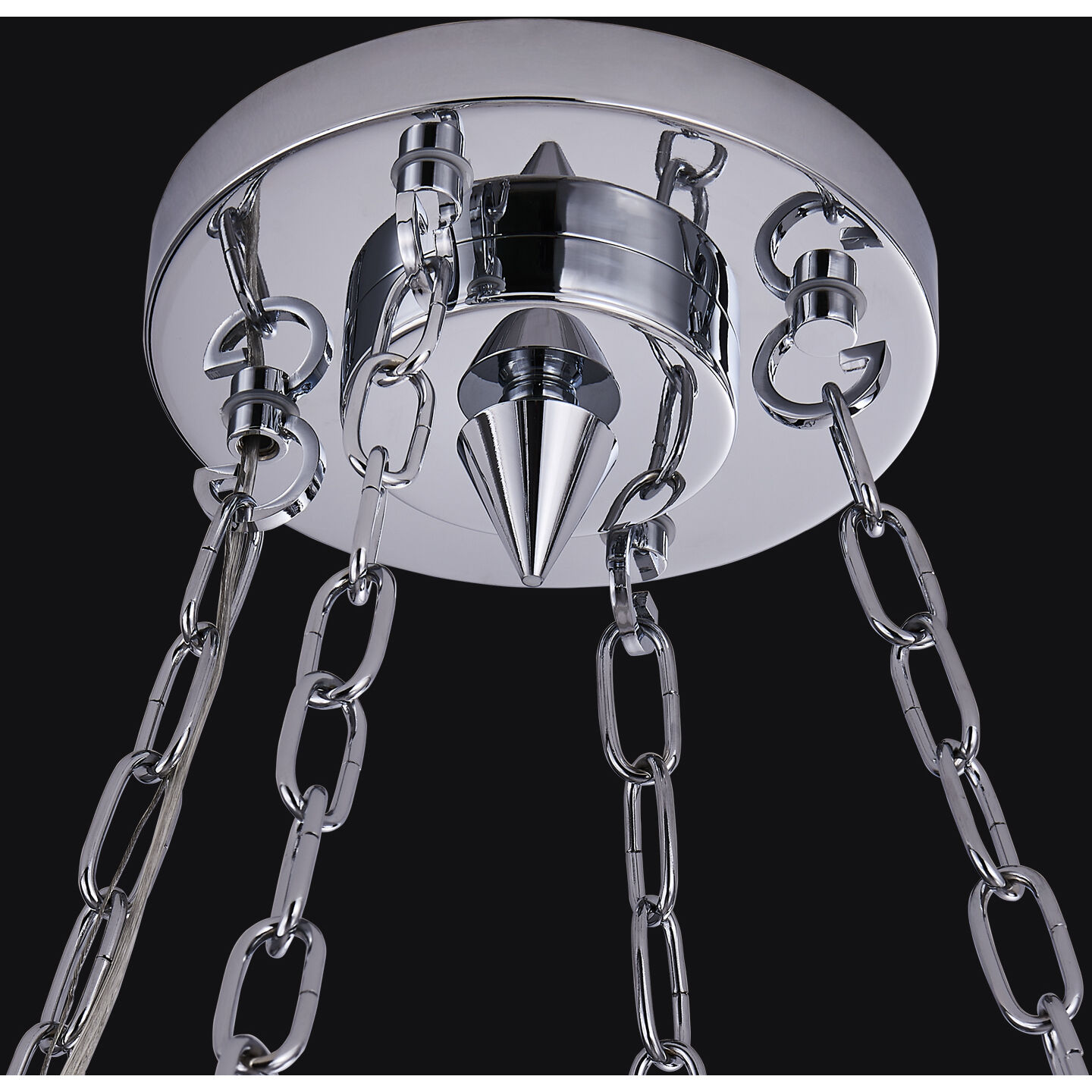 Circolare 8 Light 28 inch Polished Chrome Pendant Ceiling Light