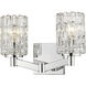 Aubrey 2 Light 13.5 inch Chrome Vanity Wall Light