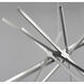 Alumilux Aster LED 44.5 inch Satin Aluminum Multi-Light Pendant Ceiling Light