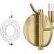 Calle LED 7 inch Brass Wall Sconce Wall Light