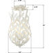 Broche 3 Light 9.5 inch Matte White Semi Flush Ceiling Light