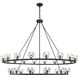 Aragon 30 Light 60 inch Matte Black Chandelier Ceiling Light