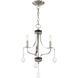 Laurel 3 Light 13 inch Brushed Nickel Mini Chandelier Ceiling Light